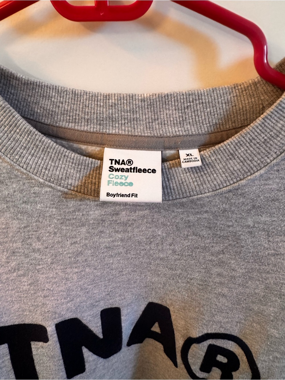 TNA SweatFleece Cozy Fleece Boyfriend Fit - Picture 6 of 7